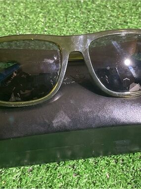 Authentic Coach Olive Green Rectangular Sunglasses